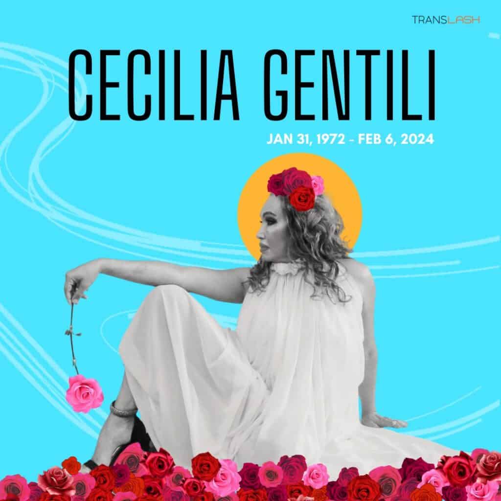Cecilia Gentili|Cecilia Gentili|Chase Strangio's tribute to Cecilia Gentili in his IG Stories.|||