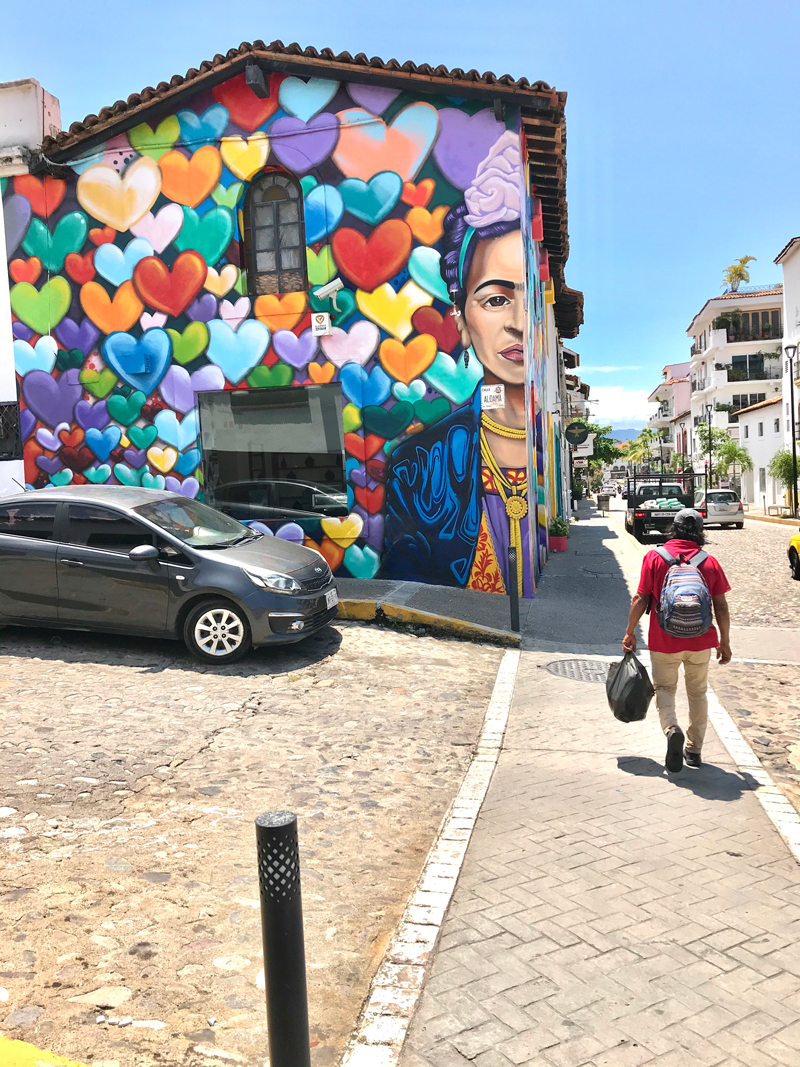 A beautiful mural in Puerto Vallarta, Mexico.
